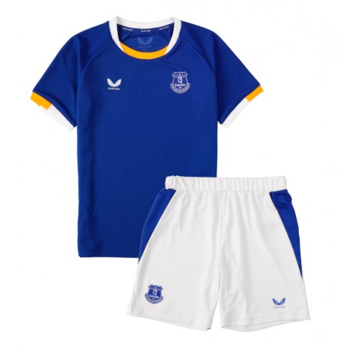 Stroje piłkarskie Everton Koszulka Podstawowej dla dzieci 2026-27 Krótki Rękaw (+ szorty)